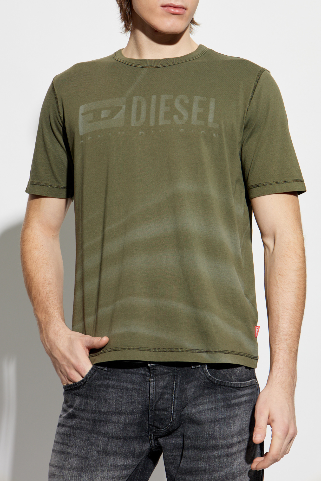 Green T-shirt T-ADJUST-R13 Diesel - Vitkac AS